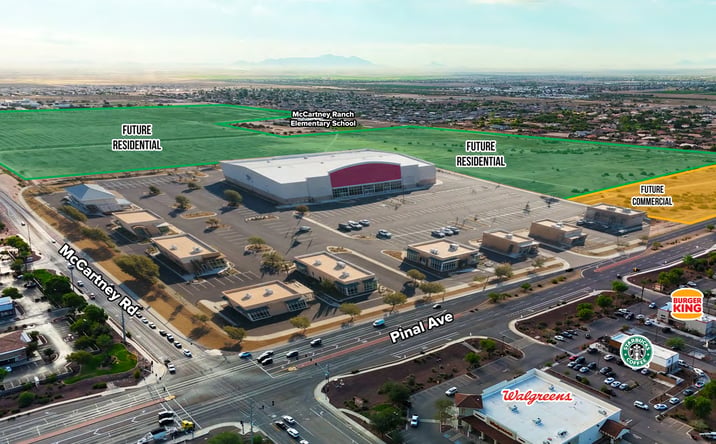 Pictures of Retail, Restaurant property located at SEC of McCartney Rd and Pinal Ave, Casa Grande, AZ 85122 for lease - image #1