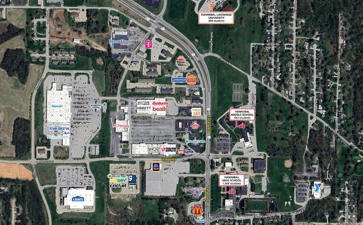 Pictures of Retail, Land property located at 4415 McMasters Ave, Hannibal, MO 63401 for lease - image #1