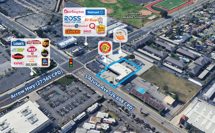 Pictures of Retail property located at 877 S Azusa Ave, Azusa, CA 91702 for lease - image #1