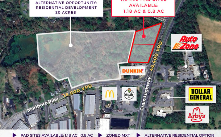 Pictures of Land property located at 4661 Crain Hwy, Upper Marlboro, MD 20772 for lease - image #1