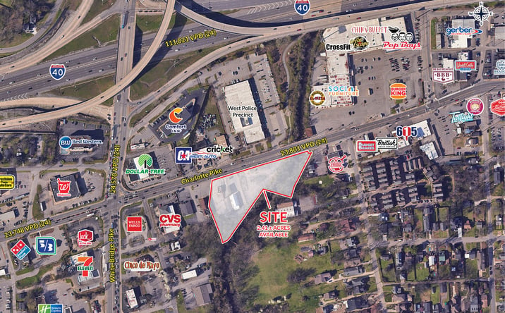 Pictures of Land property located at 5501 Charlotte Pike, Nashville, TN 37209 for lease - image #1