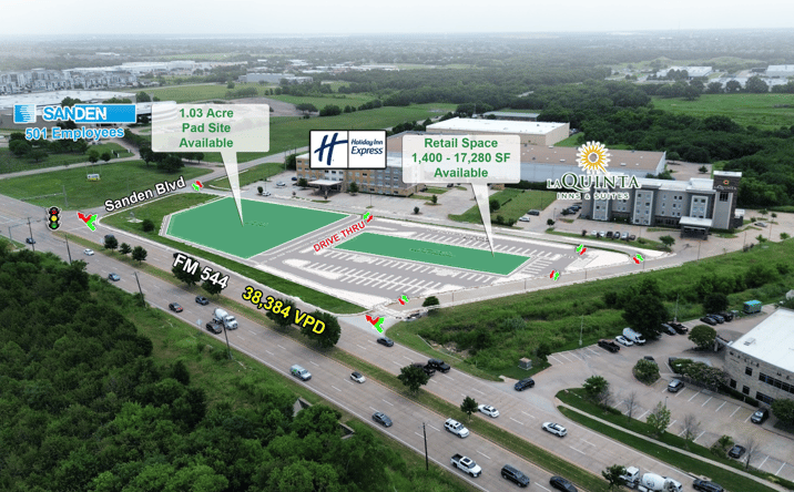 Pictures of Retail, Land property located at FM 544 and Sanden, Wylie, TX 75098 for lease - image #1