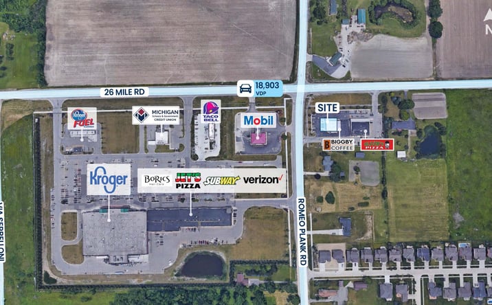 Pictures of Retail property located at 16700 26 Mile Rd, Macomb, MI 48042 for lease - image #1
