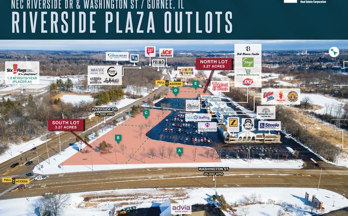 Pictures of Retail, Land property located at 401 N Riverside Dr, Gurnee, IL 60031 for lease - image #1