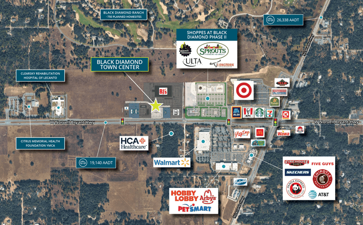 Pictures of Retail, Restaurant property located at W Norvell Bryant Hwy & N Lecanto Hwy, Lecanto, FL 34461 for lease - image #1