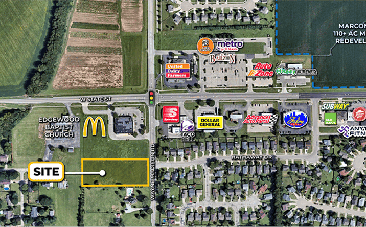 Pictures of Land property located at Wayne Madison Rd, Trenton, OH 45067 for lease - image #1