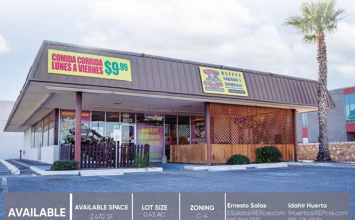 Pictures of Retail property located at 8033 Alameda Ave, El Paso, TX 79915 for lease - image #1