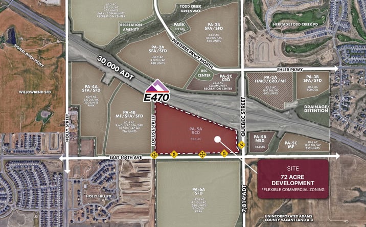 Pictures of Retail, Land, Restaurant property located at SWC E-470 & Quebec Street, Thornton, CO 80602 for lease - image #1