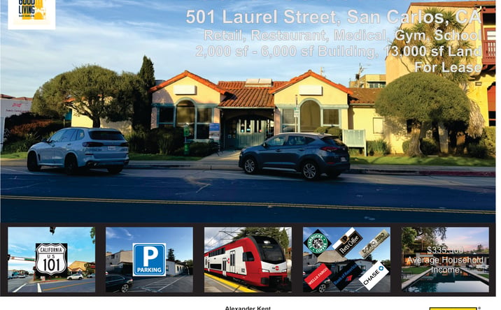 Pictures of Retail, Office, Industrial property located at 501 Laurel St, San Carlos, CA 94070 for lease - image #1