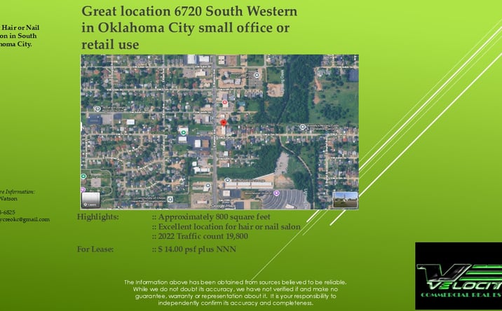 Pictures of Retail, Office property located at 6720 S Western Ave, Oklahoma City, OK 73139 for lease - image #1