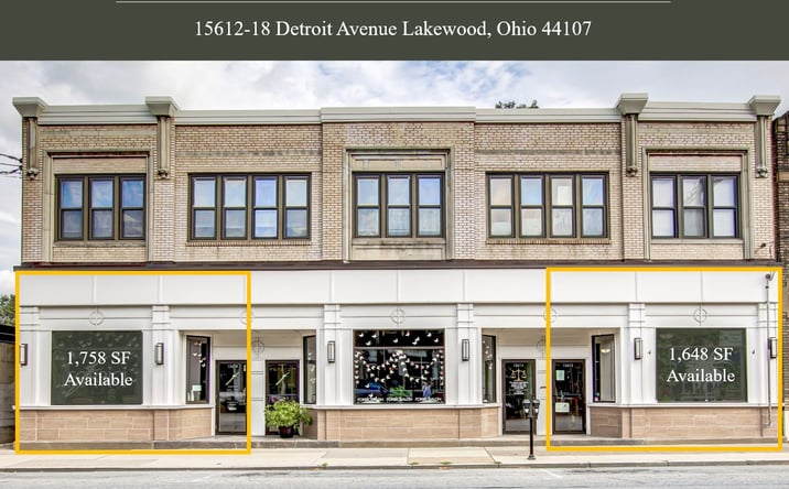 Pictures of Retail property located at 15612 Detroit Ave, Lakewood, OH 44107 for lease - image #1
