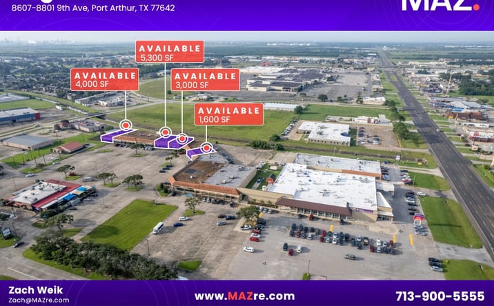 Pictures of Retail, Restaurant property located at 8607 9th Ave, Port Arthur, TX 77642 for lease - image #1