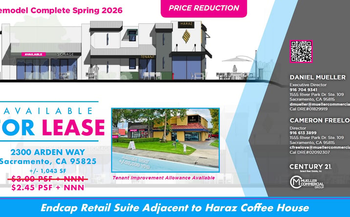 Pictures of Retail, Restaurant property located at 2300 Arden Wy, Sacramento, CA 95825 for lease - image #1