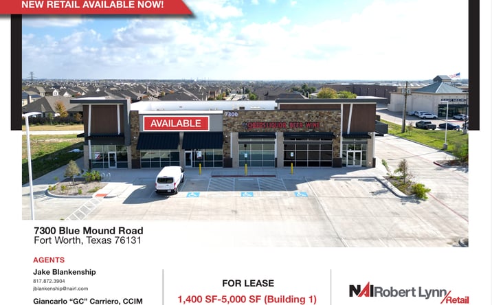 Pictures of Retail property located at 7300 Blue Mound Rd., Fort Worth, TX 76131 for lease - image #1