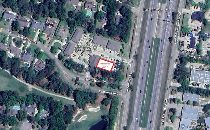 Pictures of Office property located at 102 Fontainbleu Drive, Bldg A, Mandeville, LA 70471 for lease - image #1