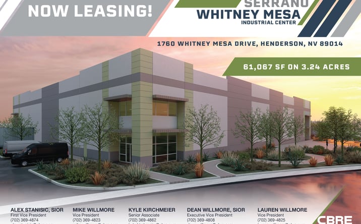 Pictures of Industrial property located at 1760 Whitney Mesa Drive, Henderson, NV 89014 for lease - image #1