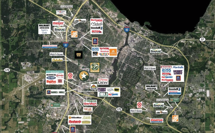 Pictures of Retail, Land property located at 2113-2145 S. Oneida Street, Green Bay, WI 54304 for lease - image #1