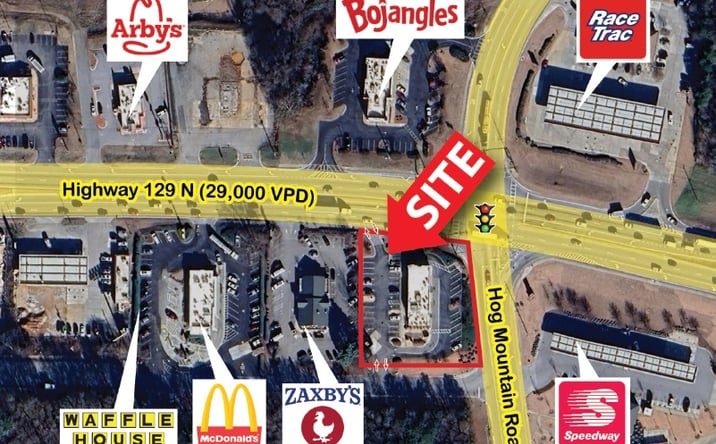 Pictures of Retail, Restaurant property located at Hwy 129 N, Jefferson, GA 30549 for lease - image #1