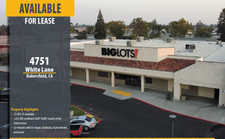 Pictures of Retail property located at 4751 White Ln, Bakersfield, CA 93309 for lease - image #1