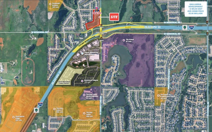 Pictures of Land property located at NWC W Memorial Rd & N County Line Rd, Oklahoma City, OK 73142 for lease - image #1