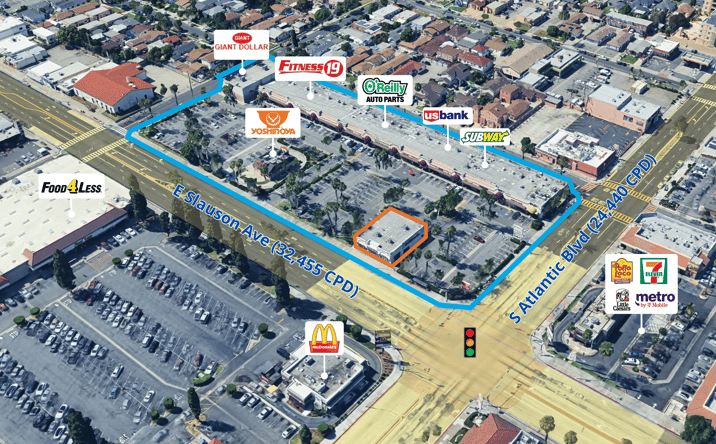 Pictures of Retail property located at 4401 Slauson Ave, Maywood, CA 90270 for lease - image #1