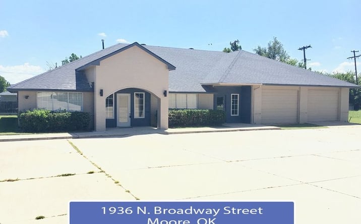 Pictures of Office property located at 1936 N Broadway Ave, Moore, OK 73160 for lease - image #1