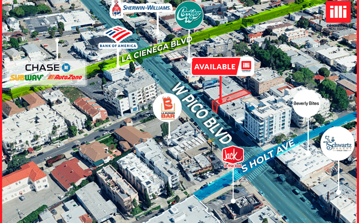 Pictures of Retail property located at 8564 W Pico Blvd, Los Angeles, CA 90035 for lease - image #1