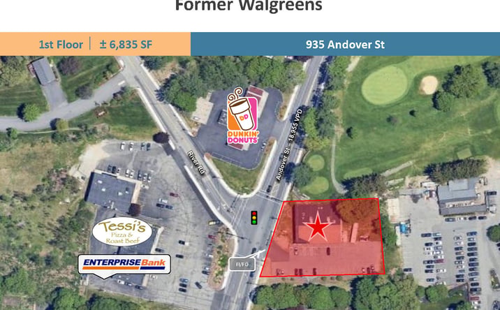 Pictures of Retail property located at 935 Andover St, Tewksbury, MA 01876 for lease - image #1