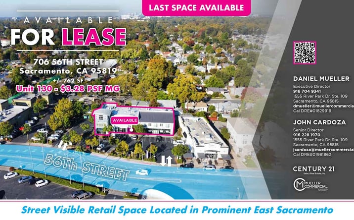 Pictures of Retail property located at 706 56th St, Sacramento, CA 95819 for lease - image #1