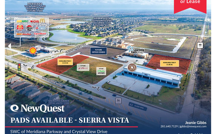 Pictures of Retail, Land property located at Meridiana Pkwy, Roaharon, TX 77583 for lease - image #1