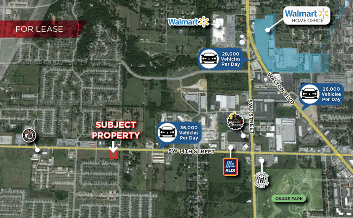 Pictures of Land property located at SW 14th Street, Bentonville, AR 72712 for lease - image #1