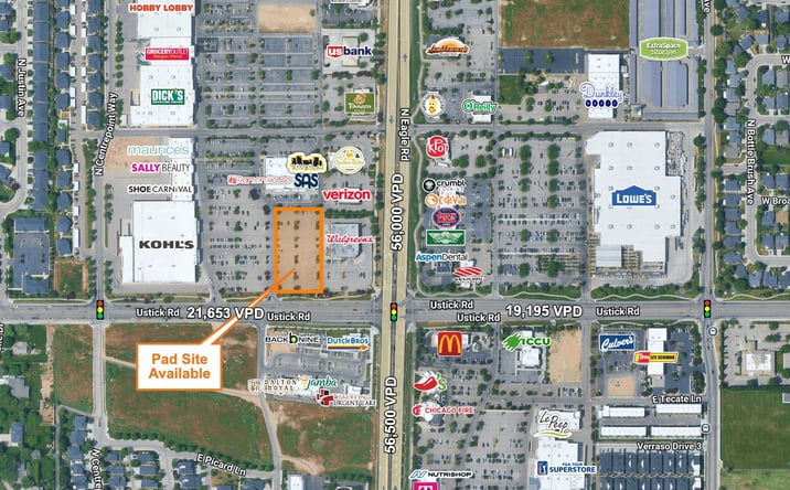 Pictures of Retail, Land, Restaurant property located at 3275 N Eagle Rd, Meridian, ID 83646 for lease - image #1