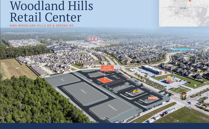 Pictures of Retail, Restaurant property located at Woodland Hills Dr, Humble, TX 77396 for lease - image #1