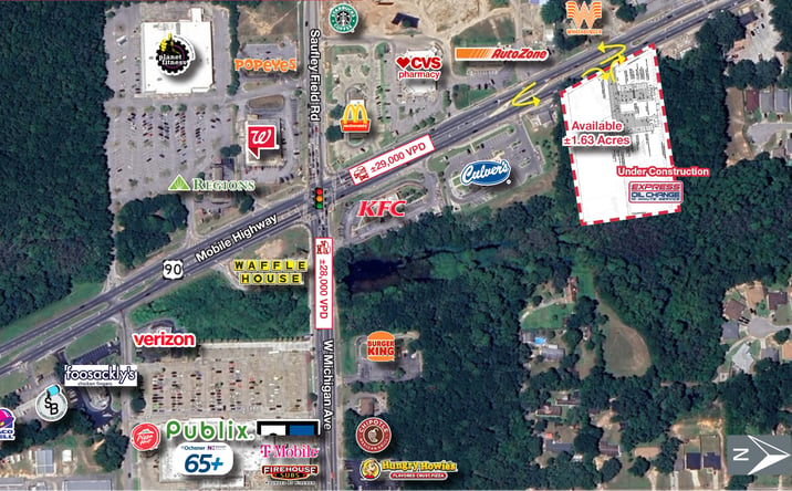 Pictures of Retail, Land property located at 6100 Mobile Hwy, Pensacola, FL 32526 for lease - image #1