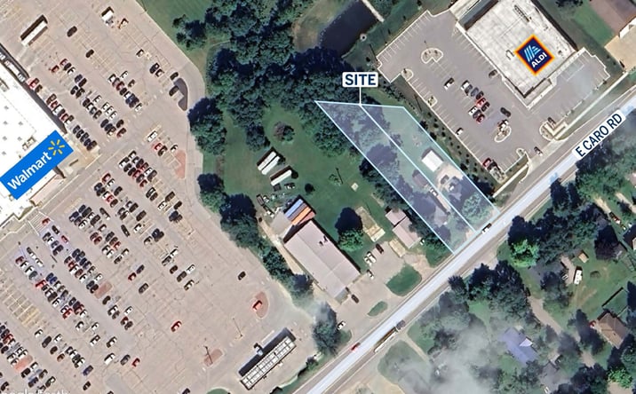 Pictures of Land property located at 1167 & 1171 East Caro Rd, Caro, MI 48723 for lease - image #1