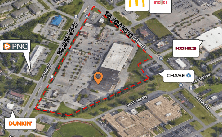 Pictures of Retail property located at 2958 E 10th St, Jeff, IN 47130 for lease - image #1