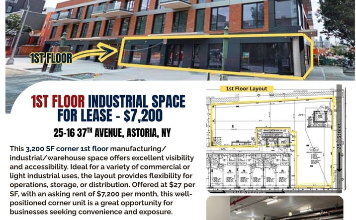 Pictures of Industrial, Special Purpose property located at 25-16 37th Ave, astoria, NY 11101 for lease - image #1