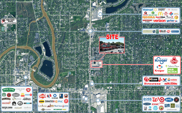 Pictures of Retail, Restaurant property located at 2599 E 65th St, Indianapolis, IN 46220 for lease - image #1