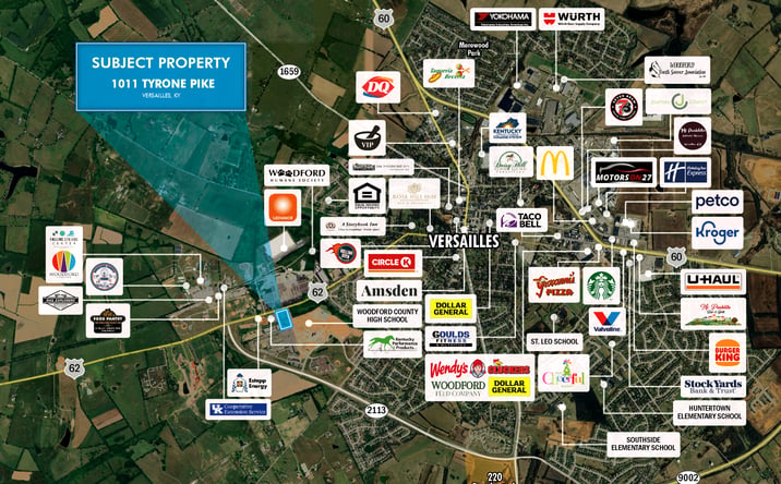Pictures of Land property located at 1285 Tyrone Pike, Versailles, KY 40383 for lease - image #1