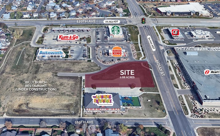 Pictures of Land property located at SWC 120th Ave & Holly St, Thornton, CO 80241 for lease - image #1