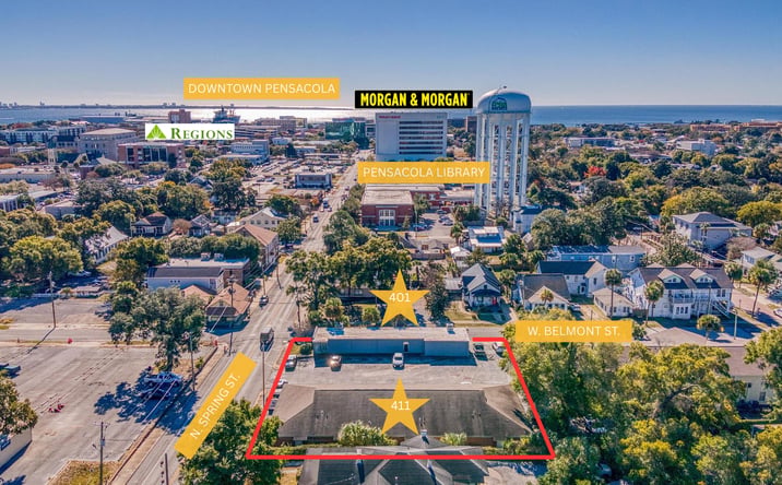 Pictures of Office property located at 411 N Spring St, Pensacola, FL 32501 for lease - image #1
