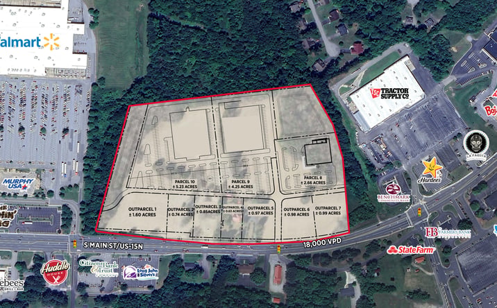 Pictures of Retail, Office, Land property located at 1703 S. Main Street, Farmville, VA 23901 for lease - image #1