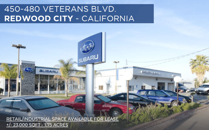 Pictures of Retail, Land, Industrial property located at 480 Veterans Blvd, Redwood City, CA 94063 for lease - image #1