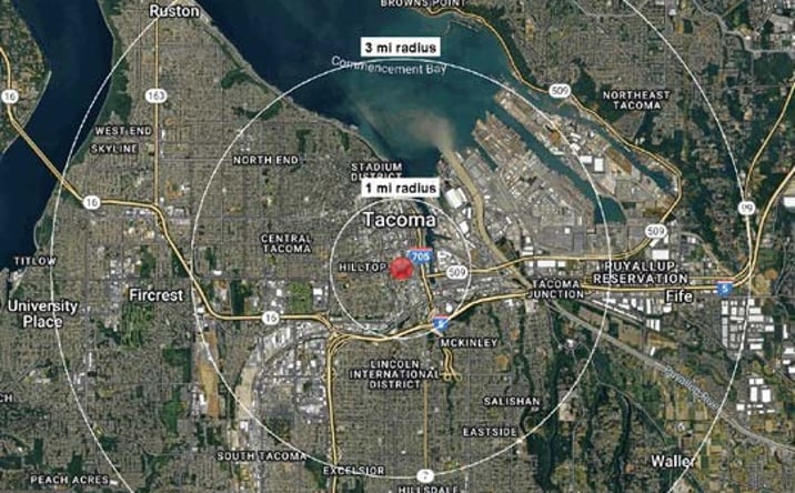 Pictures of Retail, Industrial property located at 1754 Fawcett Avenue, Tacoma, WA 98402 for lease - image #1