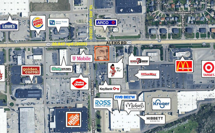 Pictures of Retail, Land property located at 5760 Lewis Avenue, Toledo, OH 43612 for lease - image #1