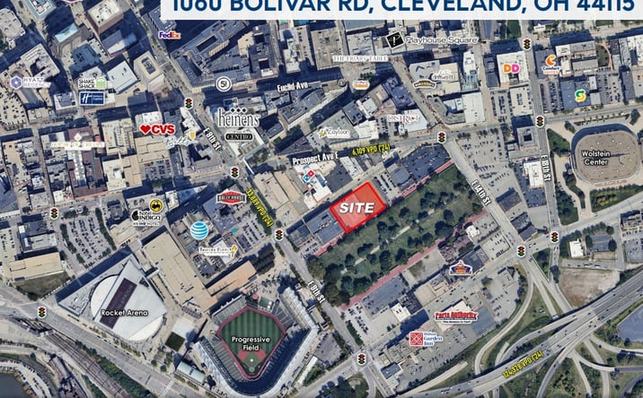 Pictures of Retail, Office property located at 1060 Bolivar Rd, Cleveland, OH 44115 for lease - image #1