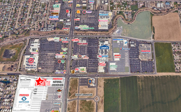 Pictures of Retail property located at S Mooney Blvd, Visalia, CA 93277 for lease - image #1