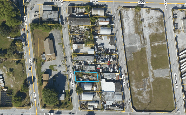 Pictures of Land, Industrial property located at 2412 E Tamarind Ave, West Palm Beach, FL 33407 for lease - image #1