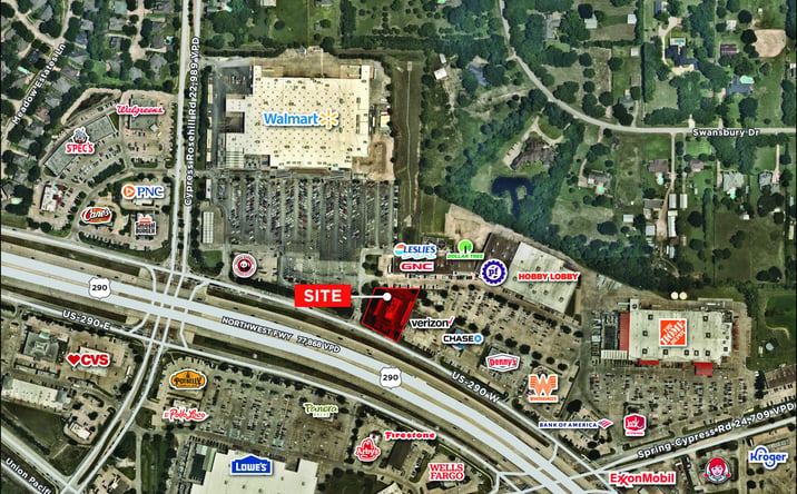 Pictures of Land, Retail, Restaurant property located at 26044 Northwest Fwy, Cypress, TX 77429 for lease - image #1