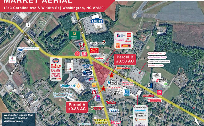 Pictures of Land, Retail property located at W 15th St, Washington, NC 27889 for lease - image #1